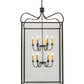 Meyda Lighting Rennes 43" 12-Light Timeless Bronze Pendant Light With Clear Shade Glass