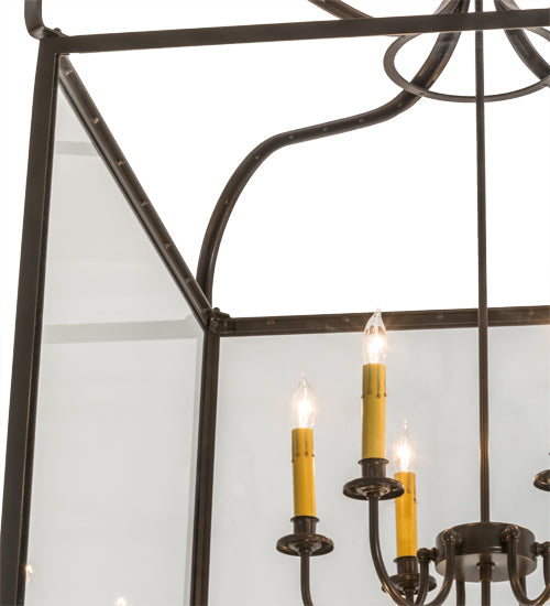 Meyda Lighting Rennes 43" 12-Light Timeless Bronze Pendant Light With Clear Shade Glass