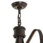 Meyda Lighting Rennes 43" 12-Light Timeless Bronze Pendant Light With Clear Shade Glass