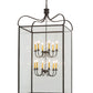 Meyda Lighting Rennes 43" 12-Light Timeless Bronze Pendant Light With Clear Shade Glass
