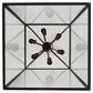 Meyda Lighting Rennes 45" 12-Light Charred Iron Pendant Light With Clear Shade Glass