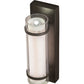 Meyda Lighting Renton 5" LED Oil Rubbed Bronze Wall Sconce With Crystal Idalight & Contrail Mist Idalight Shade