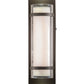 Meyda Lighting Renton 5" LED Oil Rubbed Bronze Wall Sconce With Crystal Idalight & Contrail Mist Idalight Shade