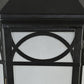 Meyda Lighting Restored 16" Black Taft Outdoor Lantern Post Mount Light With Clear Seeded Shade Glass