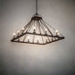 Meyda Lighting Retreat 85" 12-Light Distressed Chestnut Chandelier