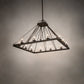 Meyda Lighting Retreat 85" 12-Light Gilded Tobacco Chandelier