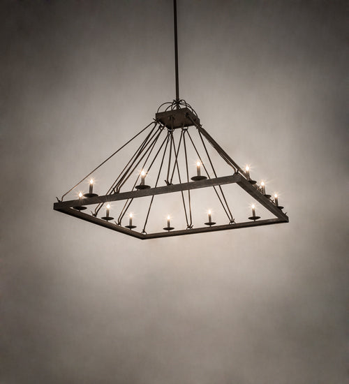 Meyda Lighting Retreat 85" 12-Light Gilded Tobacco Chandelier