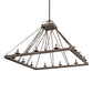 Meyda Lighting Retreat 85" 12-Light Gilded Tobacco Chandelier