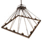 Meyda Lighting Retreat 85" 12-Light Gilded Tobacco Chandelier