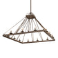 Meyda Lighting Retreat 85" 12-Light Gilded Tobacco Chandelier