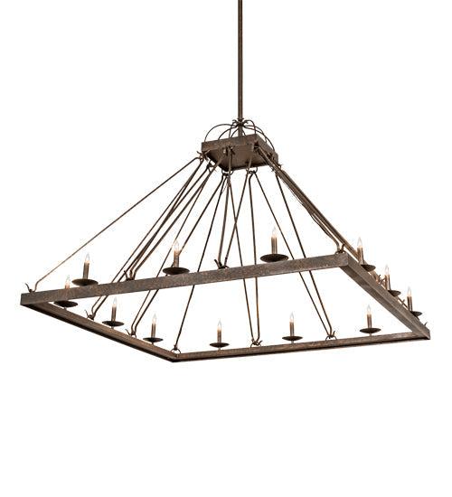 Meyda Lighting Retreat 85" 12-Light Gilded Tobacco Chandelier