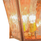 Meyda Lighting Revere 12" 3-Light Raw Copper Wall Sconce With Clear Art Shade Glass