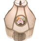 Meyda Lighting Reverse Painted 20" 4-Light Antique Table Lamp With Ivory Fabric Shade