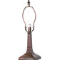 Meyda Lighting Revival 10" Mahogany Bronze Deco Mission Table Lamp Base