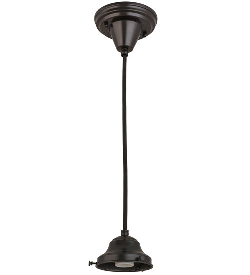 Meyda Lighting Revival 12" Craftsman Brown Schoolhouse Pendant Light With White Traditional Globe Shade Glass