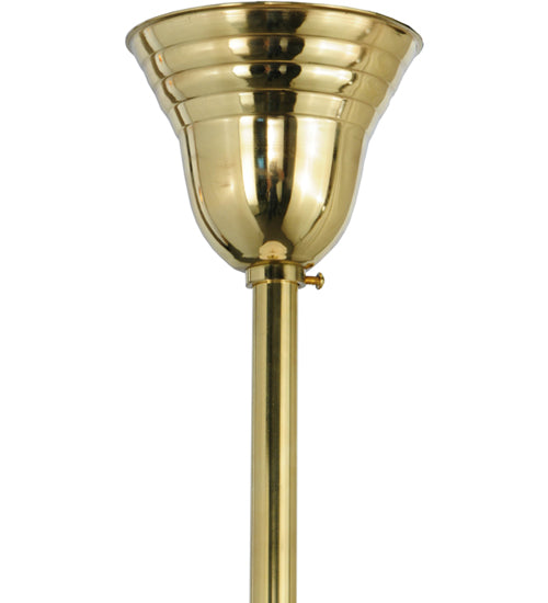Meyda Lighting Revival 12" Polished Brass Schoolhouse Pendant Light With White Opal Globe Shade Glass