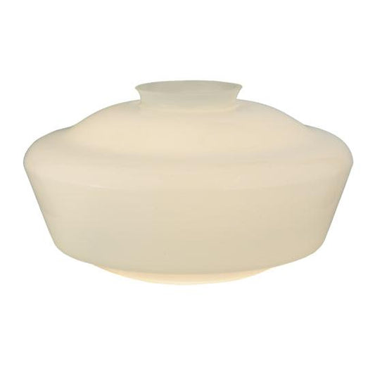 Meyda Lighting Revival 12" White Opal Schoolhouse Traditional Glode Neck Shade Glass