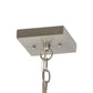Meyda Lighting Revival 14" Nickel Deco Mini Pendant Light With White Art Shade Glass