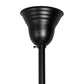 Meyda Lighting Revival 14" Textured Black Schoolhouse Pendant Light With White Opal Shade Glass