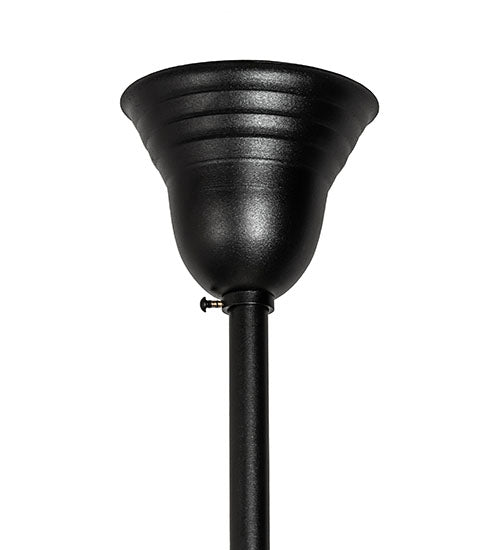 Meyda Lighting Revival 14" Textured Black Schoolhouse Pendant Light With White Opal Shade Glass