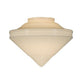 Meyda Lighting Revival 14" White Opal Schoolhouse Deco Ball Neck Shade Glass