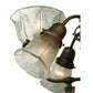 Meyda Lighting Revival 15" 3-Light Antique Brass Gas & Electric Wall Sconce With Clear Shade Glass