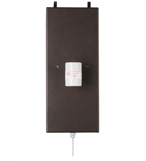 Meyda Lighting Revival 16" 2-Light Mahogany Bronze Deco Wall Sconce With Whitte Shade Glass