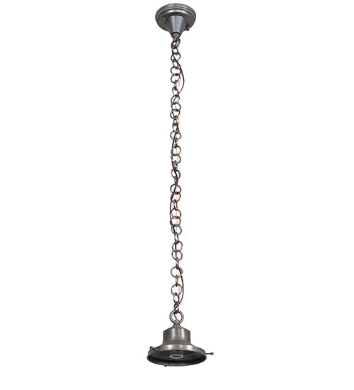Meyda Lighting Revival 16" Antique Brass Schoolhouse Pendant Light With White Opal Shade Glass