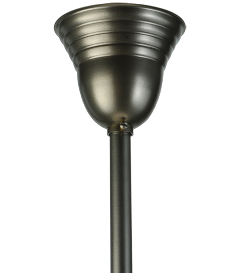 Meyda Lighting Revival 16" Brushed Nickel Schoolhouse Pendant Light With White Traditional Globe Shade Glass
