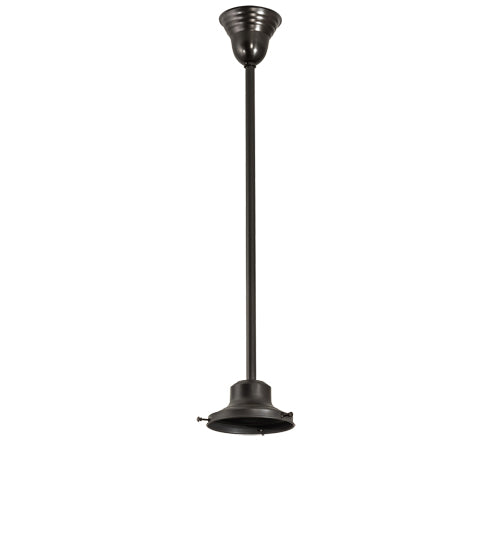 Meyda Lighting Revival 16" Craftsman Brown Schoolhouse Pendant Light With Clear Traditional Globe Shade Glass