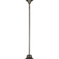 Meyda Lighting Revival 16" Craftsman Brown Schoolhouse Pendant Light With White Opal Shade Glass