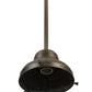 Meyda Lighting Revival 16" Craftsman Brown Schoolhouse Pendant Light With White Opal Shade Glass