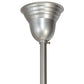 Meyda Lighting Revival 16" Nickel Schoohouse Pendant Light With White Opal Shade Glass