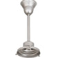 Meyda Lighting Revival 16" Nickel Schoolhouse Pendant Light With White Opal Traditional Globe Shade Glass
