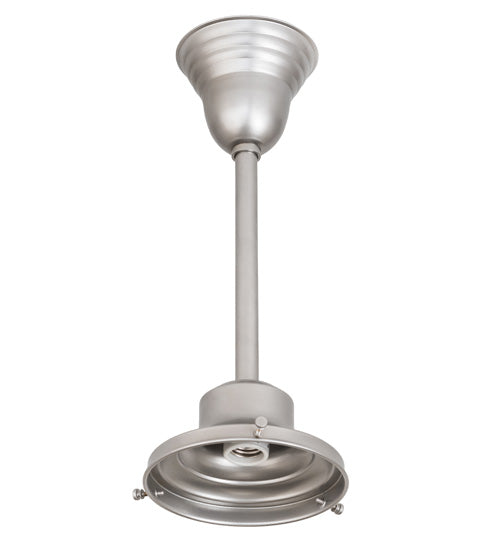 Meyda Lighting Revival 16" Nickel Schoolhouse Pendant Light With White Opal Traditional Globe Shade Glass