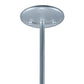 Meyda Lighting Revival 16" Sparkle Silver Schoolhouse Pendant Light With White Opal Traditional Globe Shade Glass