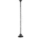 Meyda Lighting Revival 16" Textured Black Schoolhouse Traditional Pendant Light With White Opal Globe Shade Glass