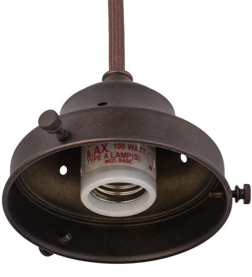 Meyda Lighting Revival 168509 5" Mahogany Bronze Pendant Light Hardware
