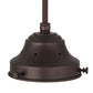 Meyda Lighting Revival 168509 5" Mahogany Bronze Pendant Light Hardware