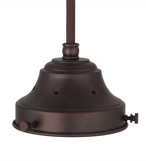Meyda Lighting Revival 168509 5" Mahogany Bronze Pendant Light Hardware