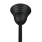 Meyda Lighting Revival 16"W x 38"H Textured Black Schoolhouse Pendant Light With White Opal Shade Glass
