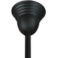 Meyda Lighting Revival 16"W x 72"H Textured Black Schoolhouse Pendant Light With White Opal Shade Glass