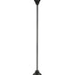 Meyda Lighting Revival 16"W x 72"H Textured Black Schoolhouse Pendant Light With White Opal Shade Glass
