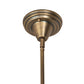 Meyda Lighting Revival 202105 27" 4-Light Antique Brass Gas & Electric Chandelier With Frosted Clear Shade Glass