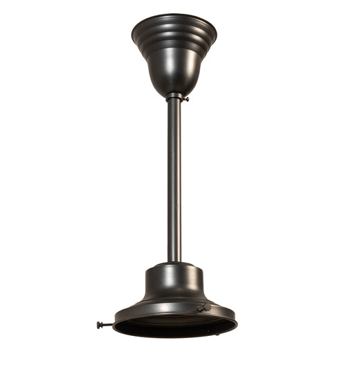 Meyda Lighting Revival 222822 16" Craftsman Brown Schoolhouse Pendant Light With White Opal Shade Glass