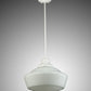 Meyda Lighting Revival 245727 16" White Schoolhouse Pendant Light With White Opal Traditional Globe Shade Glass