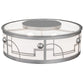 Meyda Lighting Revival 25" 4-Light Nickel Deco Flush Mount Light With Statuario Idalight Shade Glass