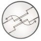 Meyda Lighting Revival 25" 4-Light Nickel Deco Flush Mount Light With Statuario Idalight Shade Glass