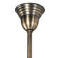 Meyda Lighting Revival 27" 4-Light Antique Brass Gas & Electric Chandelier With Frosted Clear Shade Glass