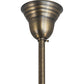 Meyda Lighting Revival 28" 4-Light Antique Brass Gas & Electric Chandelier With Clear Shade Glass
